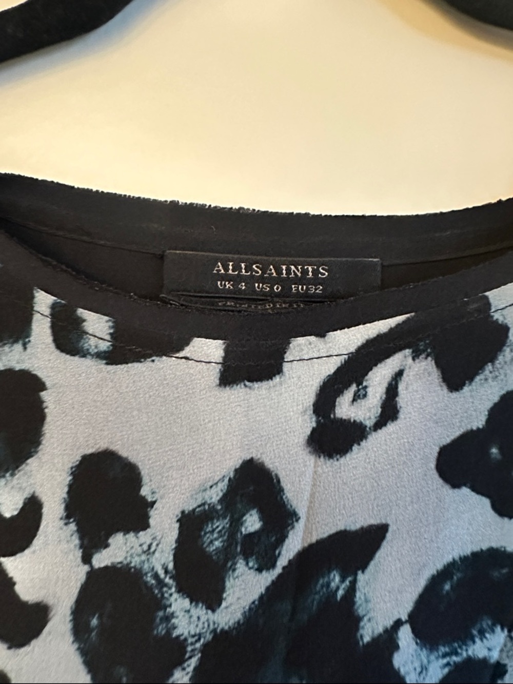 AllSaints Black & Gray Animal Print Dress - Picture 3 of 11